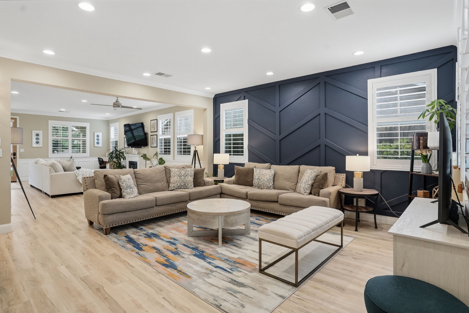 Modern open living area